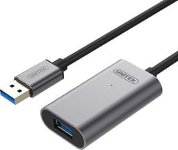Kabel USB Unitek USB-A - USB-A 10 m Czarny (Y-3005)