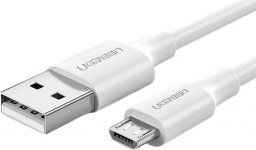 Kabel USB Ugreen USB-A - microUSB 1 m Biały (60141)