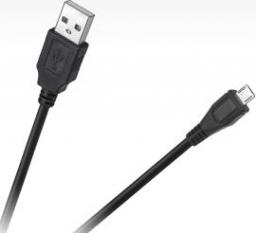 Kabel USB Deco-Line USB-A - microUSB 1 m Czarny (4959)