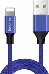 Kabel USB Baseus USB-A - Lightning 1.8 m Niebieski (BRA006804)