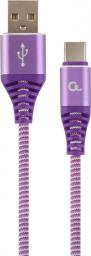 Kabel USB Gembird USB-A - USB-C 2 m Fioletowy (CC-USB2B-AMCM-2M-PW)