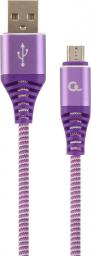 Kabel USB Gembird USB-A - USB-B 1 m Fioletowy (CC-USB2B-AMmBM-1M-PW)