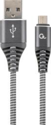 Kabel USB Gembird USB-A - microUSB 1 m Szary (CC-USB2B-AMmBM-1M-WB2)
