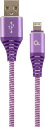 Kabel USB Gembird USB-A - Lightning 1 m Fioletowy (CC-USB2B-AMLM-1M-PW)