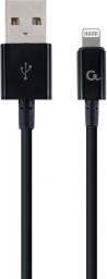 Kabel USB Gembird USB-A - Lightning 2 m Czarny (CC-USB2P-AMLM-2M)