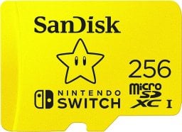 Karta SanDisk Nintendo Switch MicroSDXC 256 GB Class 10 UHS-I/U3 A1 V30 (SDSQXAO-256G-GNCZN)