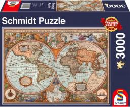 Schmidt Spiele Puzzle Antique World Map 3000