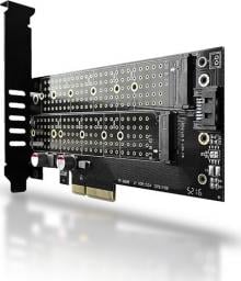  Axagon Adapter PCIe x4 - 2x M.2 NVMe M-key + SATA B-key slot (PCEM2-D)