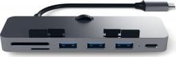 HUB USB Satechi Clamp Hub Pro 1x SD 1x USB-C 1x microSD  + 3x USB-A 3.0 (ST-TCIMHM)