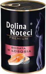 Dolina Noteci Premium Kot Bogata w łososia puszka 400g