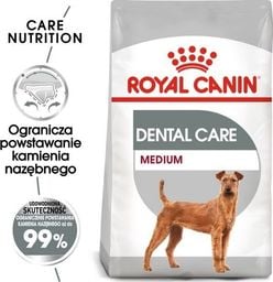  Royal Canin Royal Canin Medium Dental Care karma sucha dla psów dorosłych ras średnich 11kg-25kg, od 12 miesiąca higiena zębów 3kg