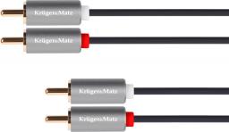 Kabel Kruger&Matz RCA (Cinch) x2 - RCA (Cinch) x2 3m szary (5076)