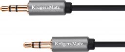 Kabel Kruger&Matz Jack 3.5mm - Jack 3.5mm 1.8m srebrny (KM1227)
