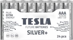  Tesla TESLA SILVER Alkaline baterie AAA (LR03, mikrotužková, shrink) 24 ks