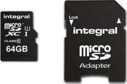 Karta Integral MicroSDXC 64 GB Class 10 UHS-I/U1  (36571-uniw)