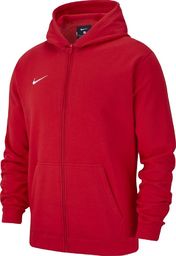  Nike Bluza dziecięca Team Club 19 Full-Zip Fleece Hoodie czerwona r. 137 (AJ1458 657)