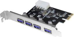 Kontroler LogiLink PCIe 2.0 x1 - 4x USB 3.0 (PC0057)