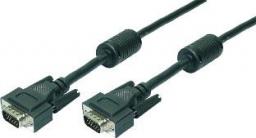 Kabel LogiLink D-Sub (VGA) - D-Sub (VGA) 15m czarny (CV0017)