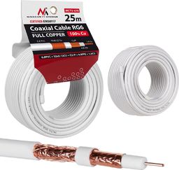  Maclean Kabel koncentryczny Maclean MCTV-470 (25m ; kolor biały)