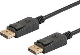 Kabel Savio DisplayPort - DisplayPort 1m czarny (CL-135)