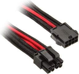  SilverStone ATX/EPS 8-pin - ATX/EPS 8-pin, 0.3m, Czarno-czerwony (SST-PP07-EPS8BR)