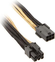  SilverStone PCIe 6-pin - PCIe 6-pin, 0.25m, Czarno-żółty (SST-PP07-IDE6BG)