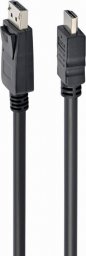 Kabel Gembird DisplayPort - HDMI 1m czarny (CC-DP-HDMI-1M)