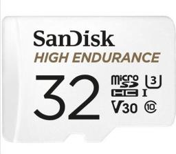 Karta SanDisk High Endurance MicroSDHC 32 GB Class 10 UHS-I/U3 A1 V30 (SDSQQNR-032G-GN6IA)