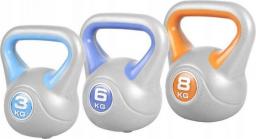 Kettlebell Gorilla Sports gumowany 17 kg