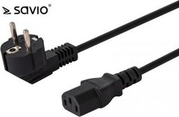 Kabel zasilający Savio Kabel zasilający C13/ C/F Schuko kątowy Savio CL-98 1,8m, wielopak 10 szt.-SAVIO CL-98Z