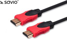 Kabel Savio HDMI - HDMI 7.5m czerwony (SAVIO CL-140)