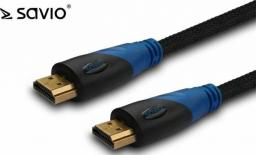 Kabel Savio HDMI - HDMI 1.5m czarny (SAVIO CL-02Z)