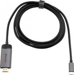 Kabel USB Verbatim Czarno-srebrny (49144)