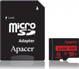 Karta Apacer Secure Digital MicroSDXC 64 GB Class 10 UHS-I/U1  (AP64GMCSX10U5-R)