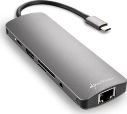 Stacja/replikator Sharkoon Combo Adapter USB-C