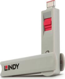  Lindy Zestaw 4 blokad USB-C Czerwony