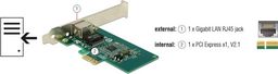 Karta sieciowa Delock DeLOCK PCIe > 1 x Gigabit LAN