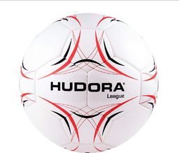  Hudora HUDORA Football League, Ball (black / red, Gr. 5)