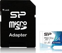 Karta Silicon Power Superior Pro MicroSDXC 64 GB Class 10 UHS-I/U3 A1 V30 (SP064GBSTXDU3V20AB)