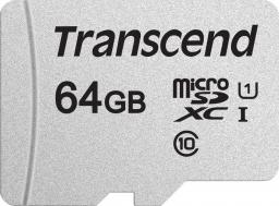 Karta Transcend 300S MicroSDXC 64 GB Class 10 UHS-I/U1  (TS64GUSD300S)