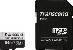 Karta Transcend 350V MicroSDXC 64 GB Class 10 UHS-I/U1  (TS64GUSD350V)