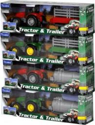 Teama Traktor + naczepa 1:32 ver.2 czerwony