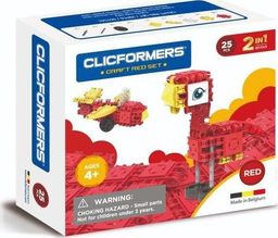  Clics Klocki CLICFORMERS Craft set czerwony 25el. (807001)