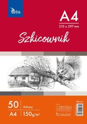  Tetis Szkicownik A4 50k biały 