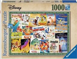  Ravensburger Puzzle 1000 elementów - Filmowe Plakaty Disneya