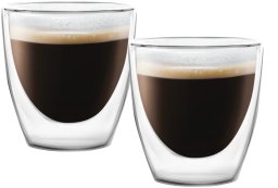 Vialli Design Szklanki termiczne do espresso 2szt Amo 80 ml