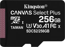 Karta Kingston Canvas Select Plus MicroSDXC 256 GB Class 10 UHS-I/U1 A1 V10 (SDCS2/256GBSP)