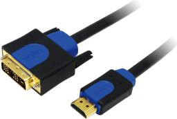 Kabel LogiLink HDMI - DVI-D 1.8m niebieski (CHB3102)