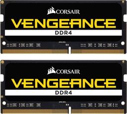 Pamięć do laptopa Corsair Vengeance, SODIMM, DDR4, 64 GB, 2666 MHz, CL18 (CMSX64GX4M2A2666C18)