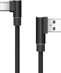 Kabel USB Akasa USB-A - USB-C 1 m Czarny (AK-CBUB39-10BK)